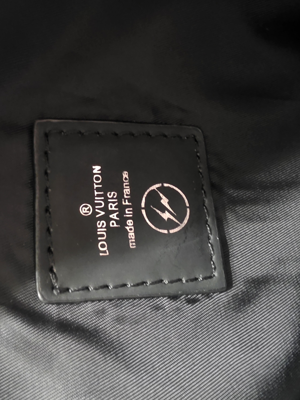 Louis Vuitton Black Monogram Fragment Tokyo Drawstring Tote - Picture 6 of 9